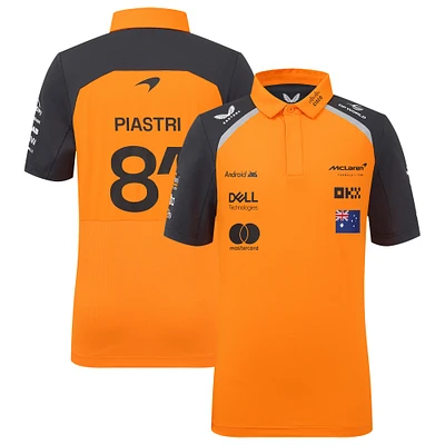 Polo pilote réplique McLaren F1 Team 2025 orange/anthracite Oscar Piastri pour jeune
