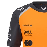 T-shirt de configuration du pilote réplique McLaren F1 Team 2025 orange/anthracite pour jeune Oscar Piastri