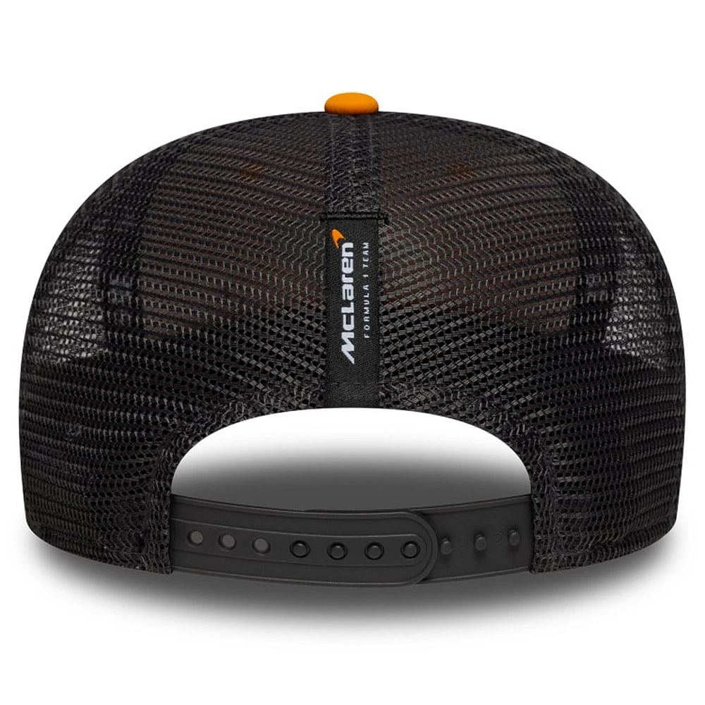 Youth New Era Lando Norris Orange/Anthracite McLaren F1 Team 2025 Replica 9FIFTY Stretch-Snap Trucker Hat