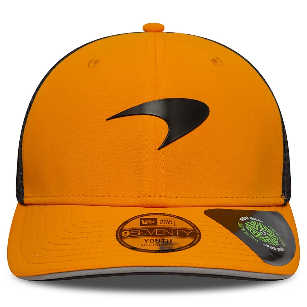 Youth New Era  Orange/Black McLaren F1 Team 9SEVENTY Stretch-Snap Trucker Hat