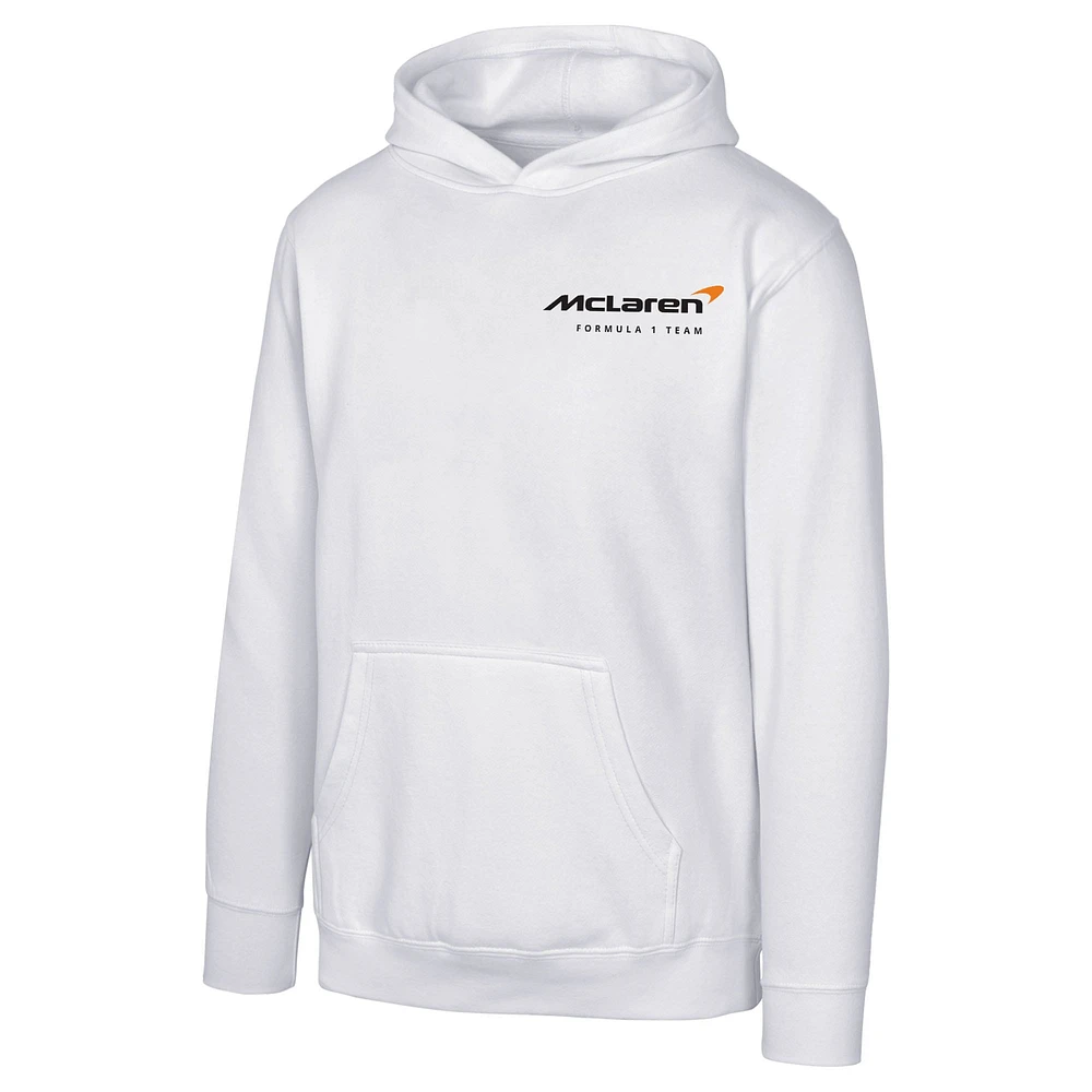 Sweat à capuche rétro McLaren F1 Team blanc pour jeune