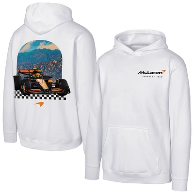 Sweat à capuche rétro McLaren F1 Team blanc pour jeune