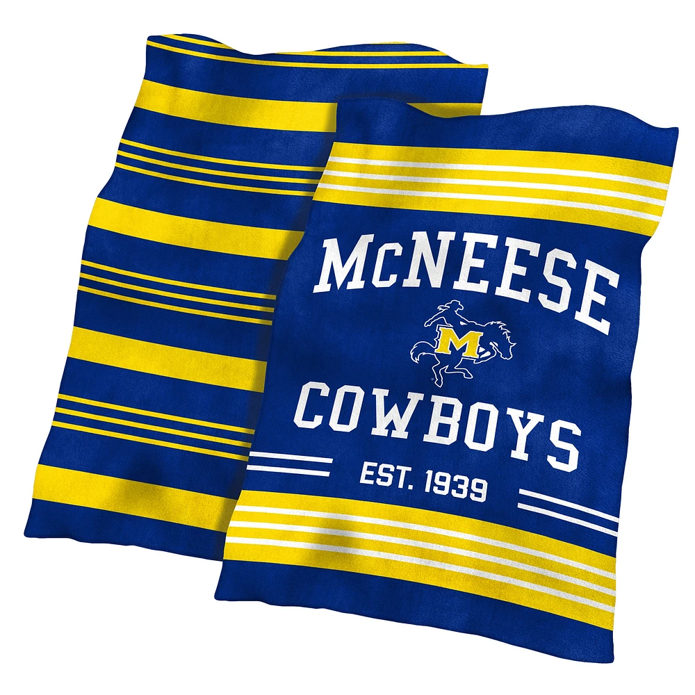 Couverture en peluche à blocs de couleurs McNeese State Cowboys 60'' x 70''