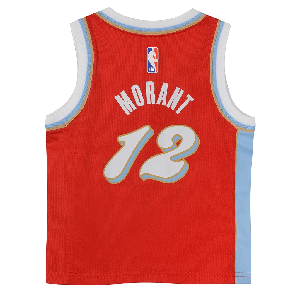 Maillot de joueur Nike Ja Morant rouge Memphis Grizzlies 2024/25 Swingman pour bébé - Édition City