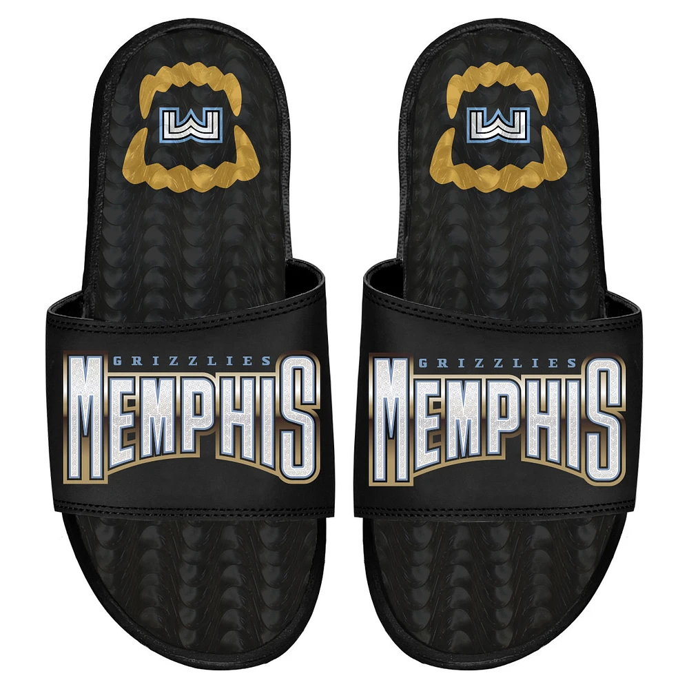 ISlide Black Memphis Grizzlies 2022/23 City Edition Gel Slide Sandals