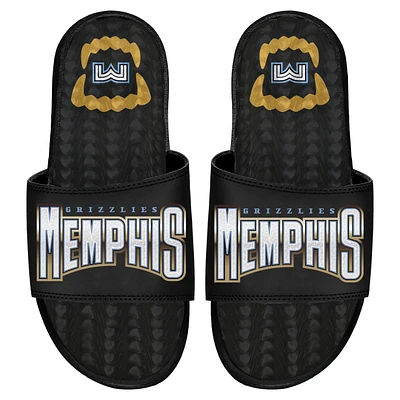 ISlide Black Memphis Grizzlies 2022/23 City Edition Gel Slide Sandals