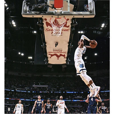 Ja Morant Memphis Grizzlies Unsigned 2019 NBA Rookie Debut Photograph