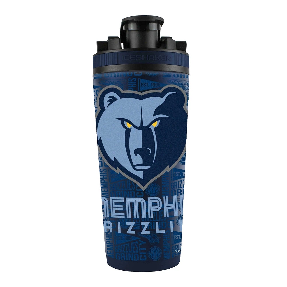 Memphis Grizzlies 26oz. 4D Stainless Steel Shaker Bottle