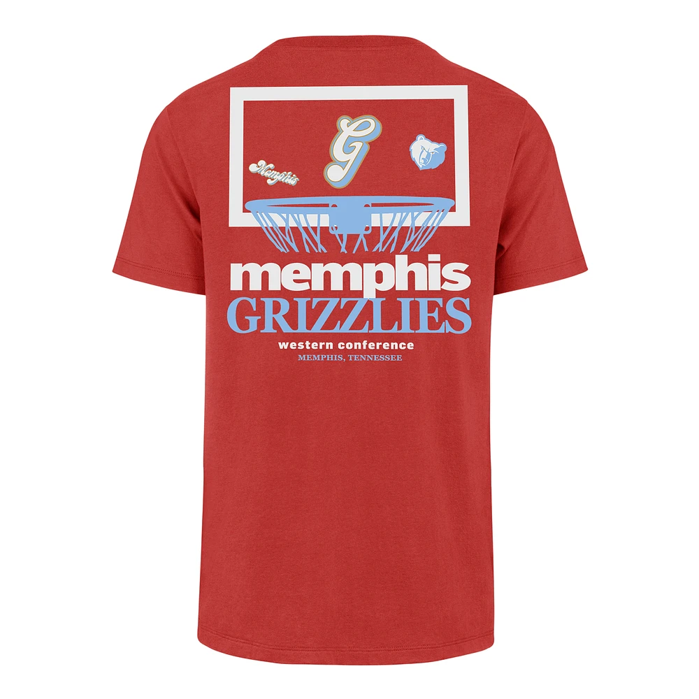 T-shirt rouge pour homme '47 Memphis Grizzlies City Edition Backboard
