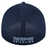 Men's New Era  Navy Memphis Grizzlies Subtle Camo 39THIRTY Flex Hat