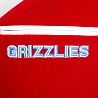 Veste zippée en laine pour homme Pro Standard rouge/blanc Memphis Grizzlies 2024/25 City Edition Varsity
