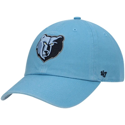 Casquette réglable Memphis Grizzlies Team Clean Up '47 bleu clair pour homme