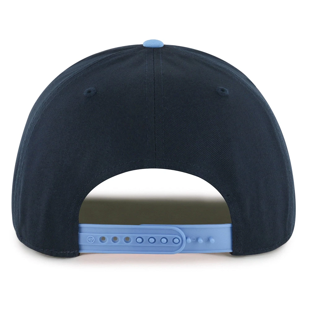 Men's '47 Navy/Light Blue Memphis Grizzlies Dropshadow Rope Hitch Adjustable Hat