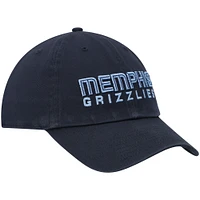 Casquette réglable '47 Navy Memphis Grizzlies Clean Up Wordmark pour homme