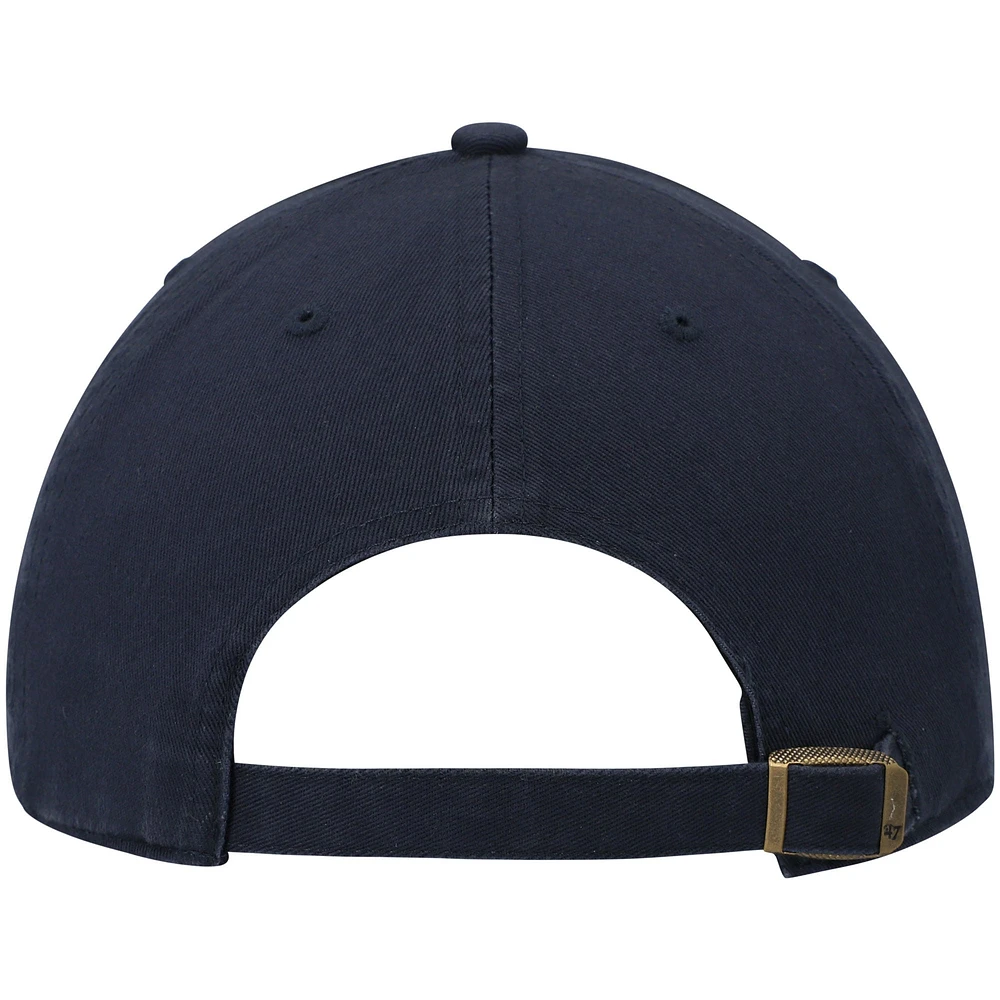 Casquette réglable '47 Navy Memphis Grizzlies Clean Up Wordmark pour homme