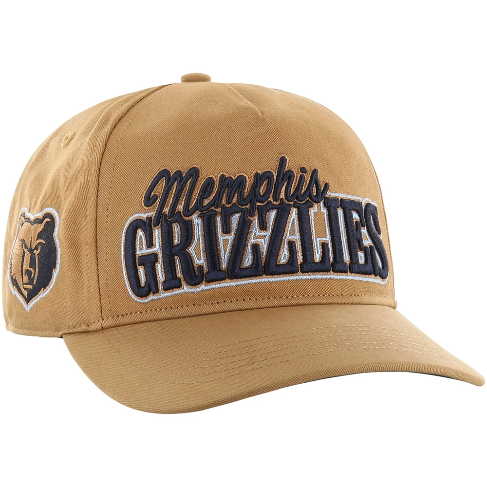 Casquette réglable Barnes Hitch '47 beige Memphis Grizzlies pour hommes