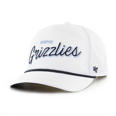 Men's '47 White Memphis Grizzlies Fairway Hitch brrr Adjustable Hat