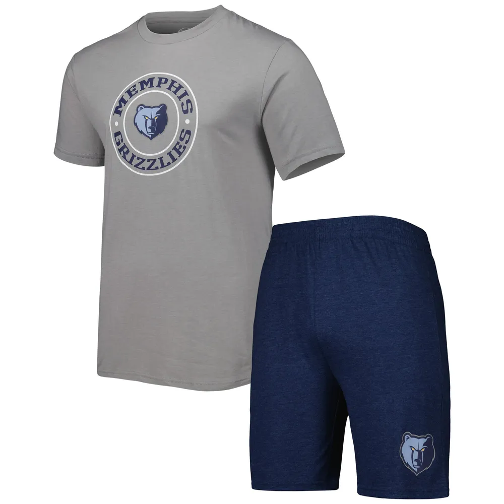 Concepts Sport Men's Navy, Heather Grey Tennessee Titans Big And Tall  T-shirt And Pyjama Trousers Sleep In Navy,heather Grey