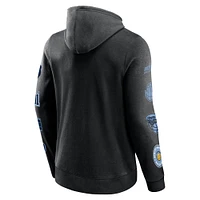 Men's Fanatics Black Memphis Grizzlies Home Court Pullover Hoodie