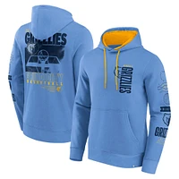 Men's Fanatics  Blue Memphis Grizzlies Game Time Crossover Pullover Hoodie