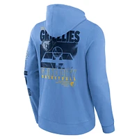Men's Fanatics  Blue Memphis Grizzlies Game Time Crossover Pullover Hoodie