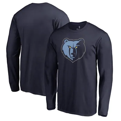 Memphis Grizzlies Fanatics Branded New Primary Logo Long Sleeve T-Shirt - Navy