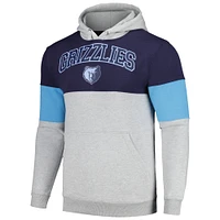 Sweat à capuche contrasté bleu marine Fanatics Memphis Grizzlies pour hommes