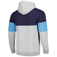 Sweat à capuche contrasté bleu marine Fanatics Memphis Grizzlies pour hommes