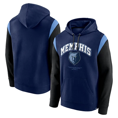 Men's Fanatics Navy Memphis Grizzlies Scorer Pullover Hoodie