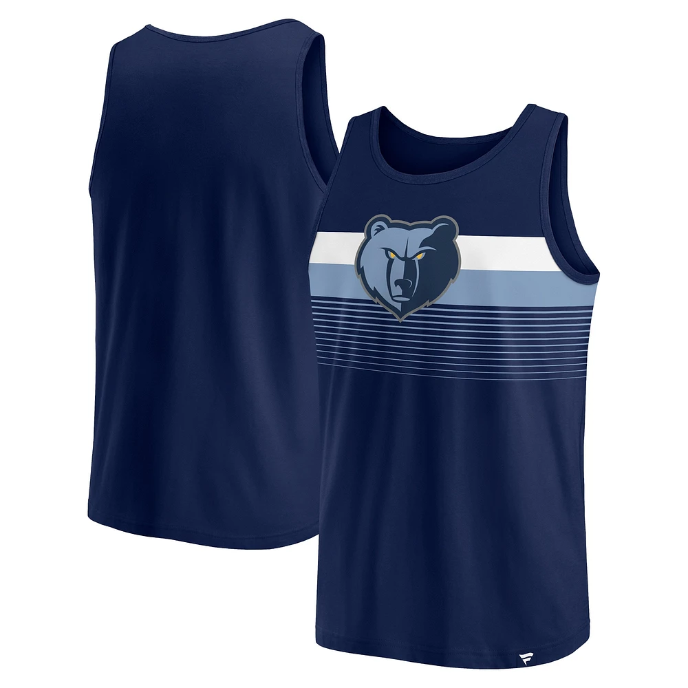 Débardeur Fanatics bleu marine Memphis Grizzlies Wild Game pour hommes