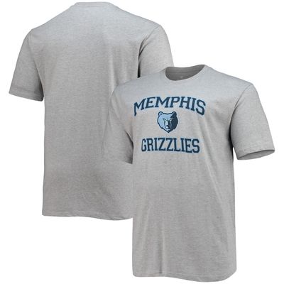 Men's Heathered Gray Memphis Grizzlies Big & Tall Heart Soul T-Shirt