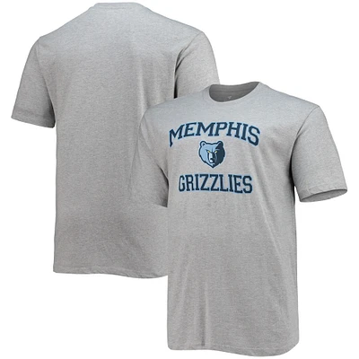 T-shirt gris chiné Memphis Grizzlies Big & Tall Heart Soul pour homme