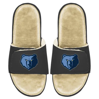 Memphis Grizzlies ISlide Men's Faux Fur Slide Sandals - Black/Tan
