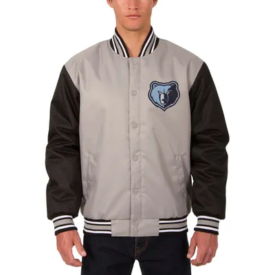 Memphis Grizzlies JH Design Poly Twill Logo Jacket - Gray