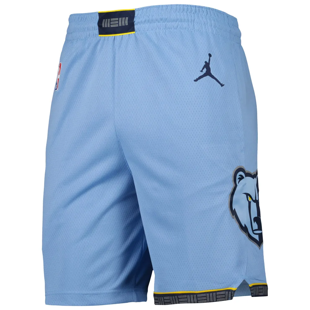 Men's Jordan Brand Light Blue Memphis Grizzlies 2022/2023 Statement Edition Swingman Performance Shorts