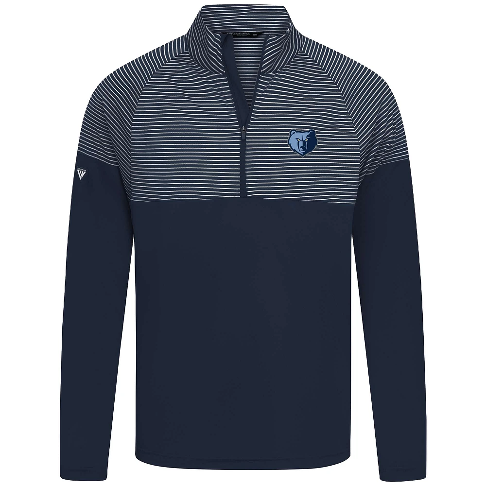 Haut à glissière quart de tour bleu marine Memphis Grizzlies pour homme