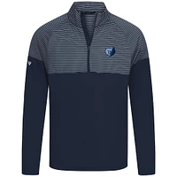Haut à glissière quart de tour bleu marine Memphis Grizzlies pour homme
