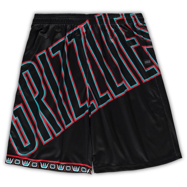 Short noir Mitchell & Ness Memphis Grizzlies Big Tall Hardwood Classics Face 2.0 pour hommes