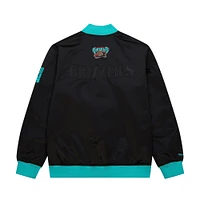 Veste en satin léger à boutons-pression noire pour homme Mitchell & Ness Memphis Grizzlies Hardwood Classics Team OG 3.0