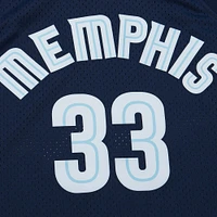 Men's Mitchell & Ness Marc Gasol Navy Memphis Grizzlies  2008/09 Hardwood Classics Swingman Throwback Jersey