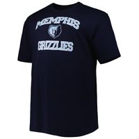 Men's Navy Memphis Grizzlies Big & Tall Heart Soul T-Shirt