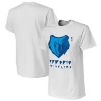 T-shirt sans identification d'appelant NBA x Naturel White Memphis Grizzlies pour homme