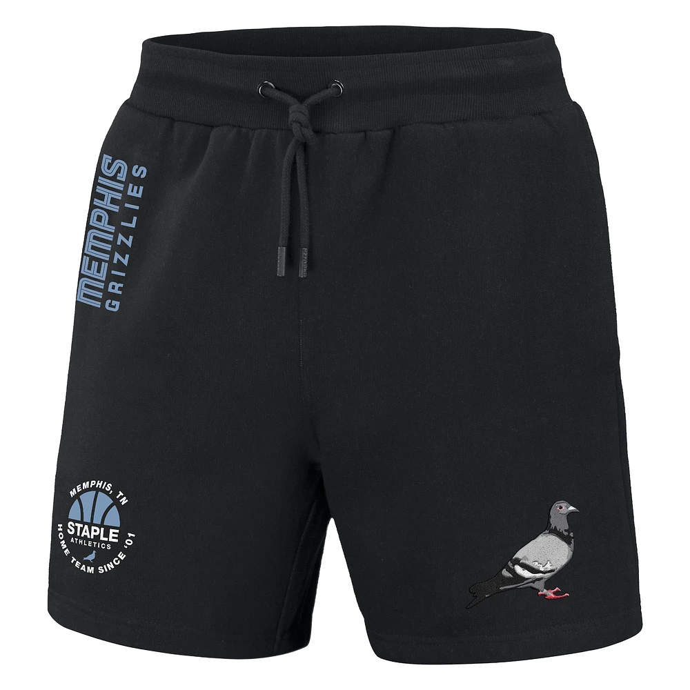 Short NBA x Staple noir Memphis Grizzlies Pigeon Home Team pour homme