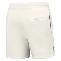 Short en polaire épais NFL x Staple pour hommes, crème