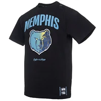 T-shirt noir de qualité supérieure pour homme NBA x Two Hype Memphis Grizzlies Collection Culture & Hoops