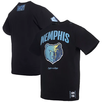 T-shirt noir de qualité supérieure pour homme NBA x Two Hype Memphis Grizzlies Collection Culture & Hoops