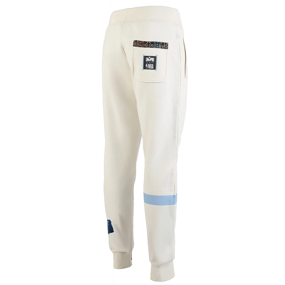 Men's NBA x Two Hype  Cream Memphis Grizzlies Culture & Hoops Collection Premium Jogger Pants