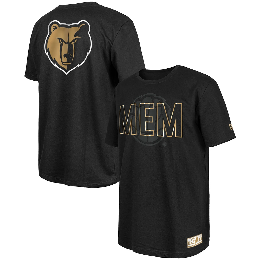 T-shirt New Era noir Memphis Grizzlies 2023/24 City Edition Elite Pack pour homme