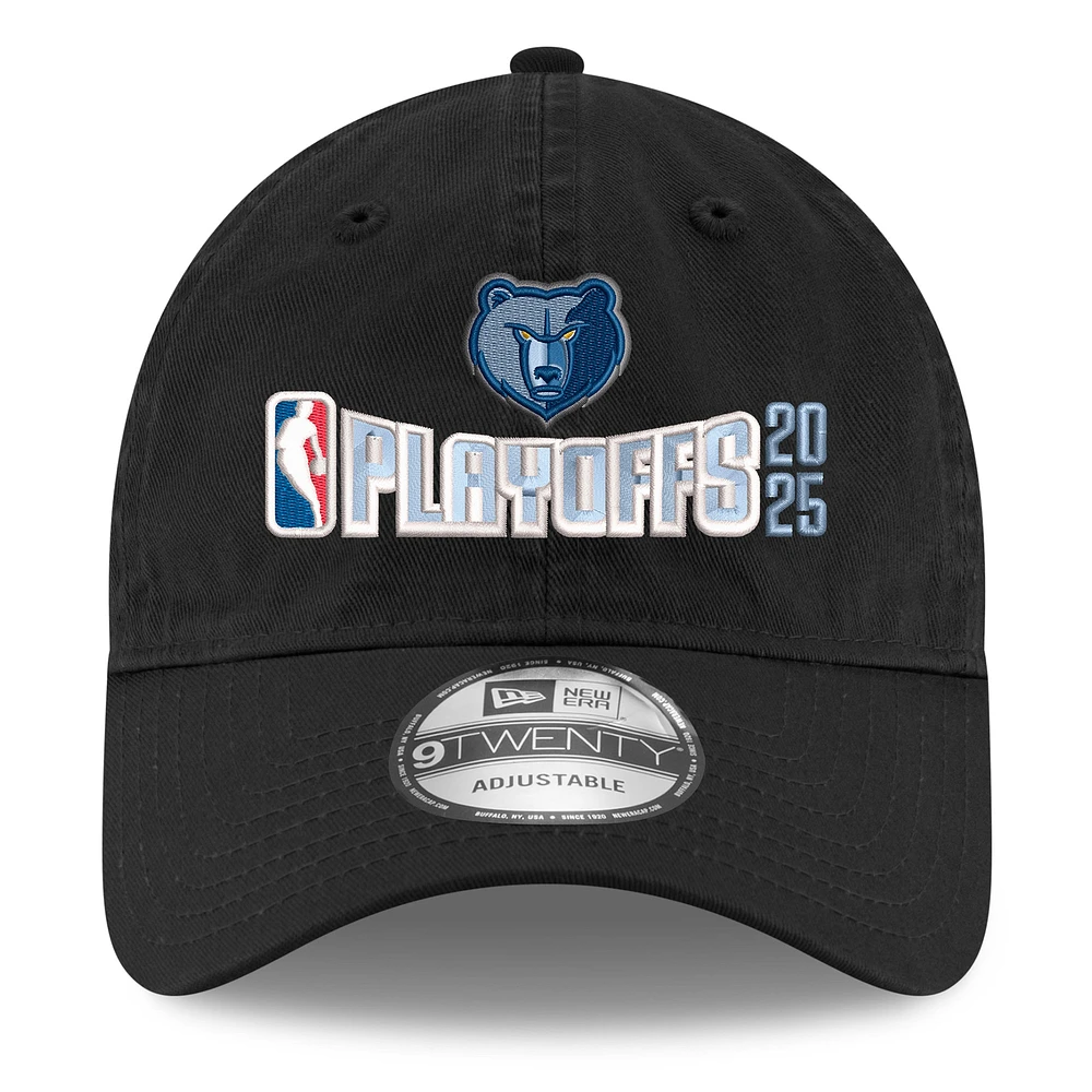 Men's New Era  Black Memphis Grizzlies 2025 NBA Playoffs 9TWENTY Adjustable Hat