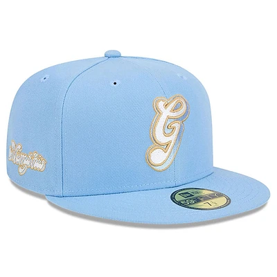 Casquette ajustée New Era Memphis Grizzlies 2024/25 City Edition Alternate 59FIFTY bleue pour homme